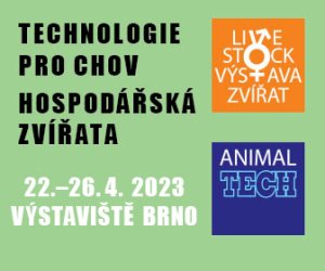 Mezinárodní veletrh pro živočišnou výrobu ANIMAL TECH 2023 - Výstaviště Brno - 22. - 26. 4. 2023